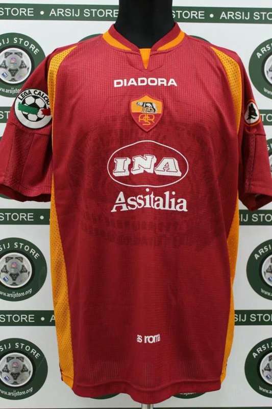 AAA(Thailand) AS Roma 1997/98 Home Retro Soccer Jersey