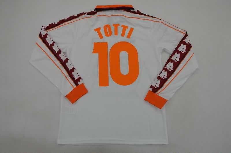 AAA(Thailand) AS Roma 1998/99 Away Long Sleeve Retro Soccer Jersey