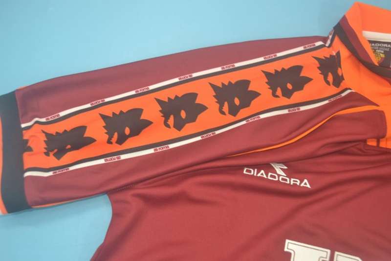 AAA(Thailand) AS Roma 1998/99 Home Retro Soccer Jersey