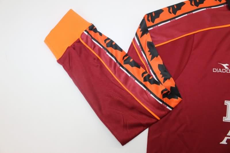 AAA(Thailand) AS Roma 1998/99 Home Long Sleeve Retro Soccer Jersey