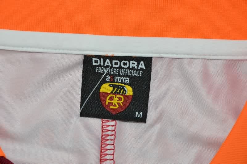 AAA(Thailand) AS Roma 1999/00 Home Retro Long Sleeve Soccer Jersey