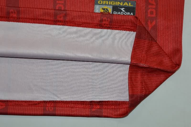 AAA(Thailand) AS Roma 1999/00 Home Retro Long Sleeve Soccer Jersey