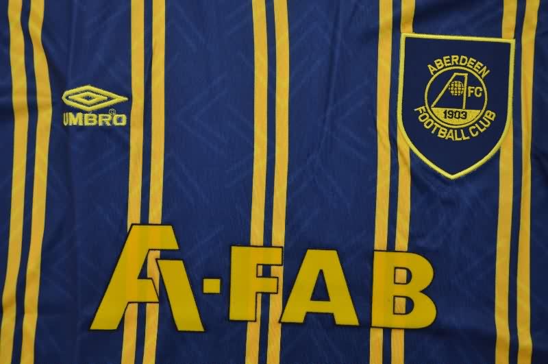 AAA(Thailand) Aberdeen 1993/94 Away Retro Soccer Jersey