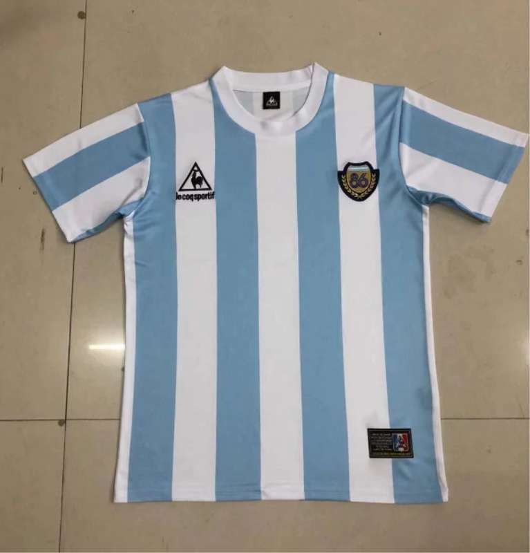 AAA(Thailand) Argentina 1986 Champion Retro Soccer Jersey