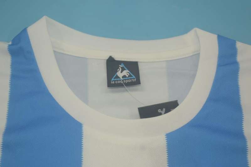 AAA(Thailand) Argentina 1986 Home Retro Soccer Jersey(L/S)