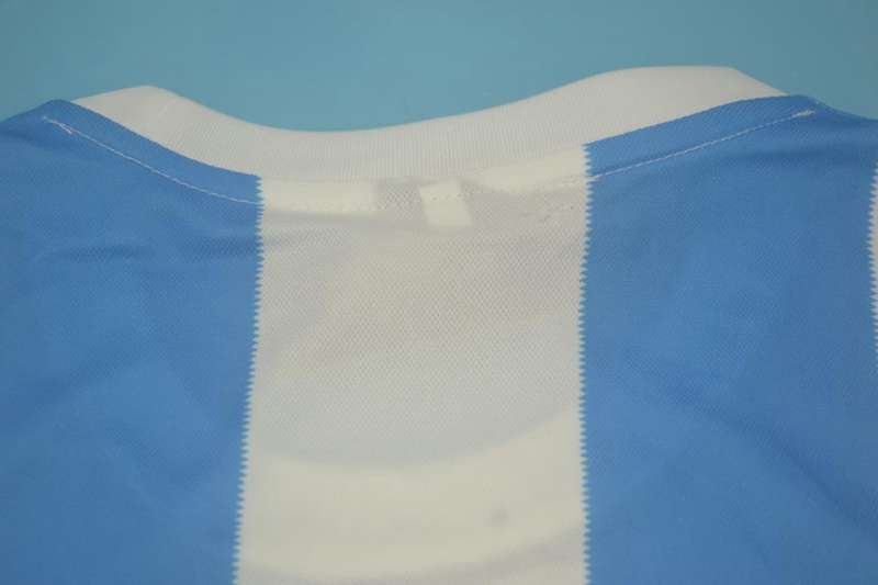 AAA(Thailand) Argentina 1986 Home Retro Soccer Jersey(L/S)