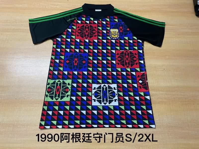 AAA(Thailand) Argentina 1990 Goalkeeper Retro Soccer Jersey