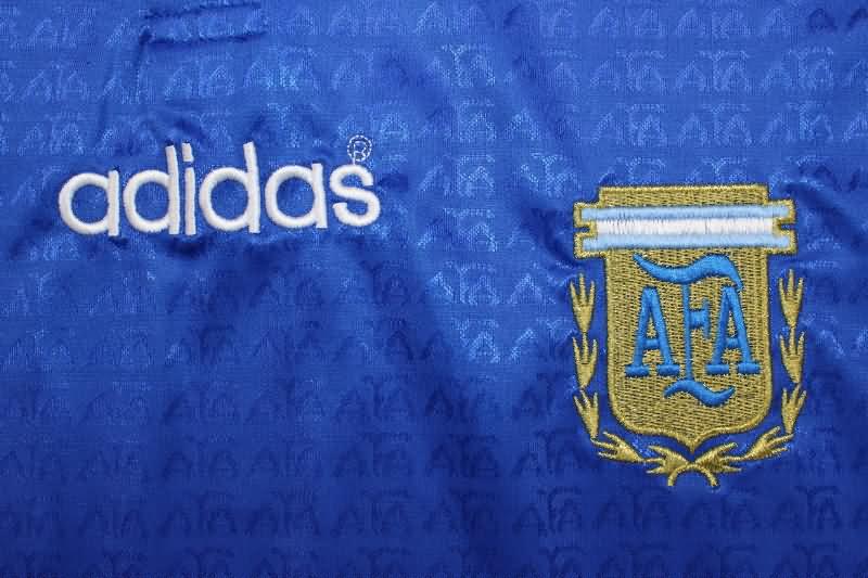 AAA(Thailand) Argentina 1994 Away Retro Long Sleeve Soccer Jersey