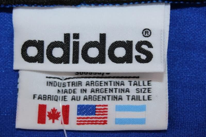 AAA(Thailand) Argentina 1994 Away Retro Long Sleeve Soccer Jersey