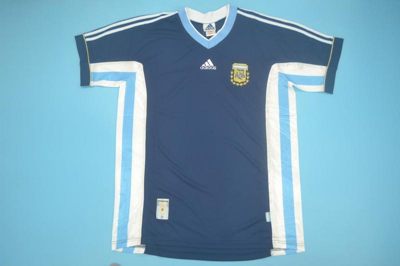 AAA(Thailand) Argentina 1998 Away Retro Soccer Jersey