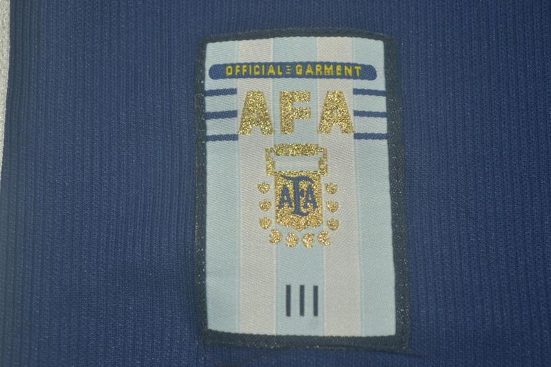 AAA(Thailand) Argentina 1998 Away Retro Soccer Jersey