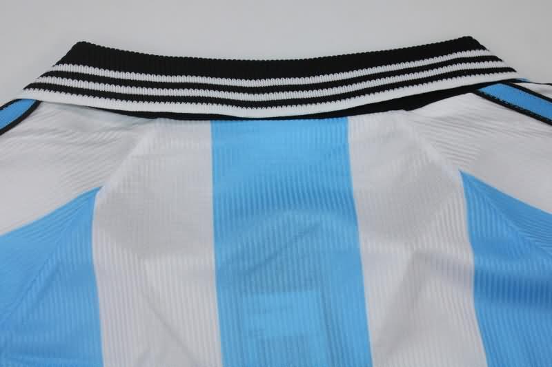 AAA(Thailand) Argentina 1998 Home Long Sleeve Retro Soccer Jersey