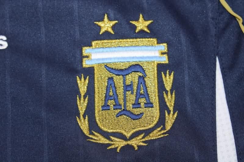 AAA(Thailand) Argentina 2006 Away Long Sleeve Retro Soccer Jersey