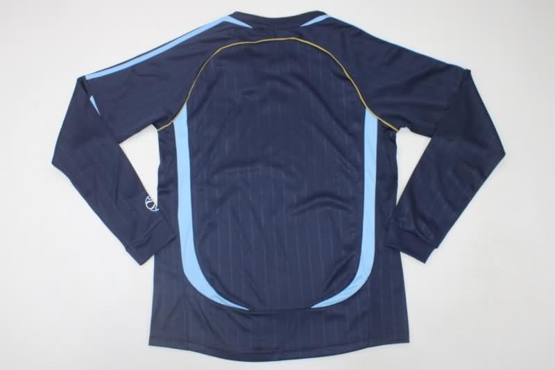 AAA(Thailand) Argentina 2006 Away Long Sleeve Retro Soccer Jersey