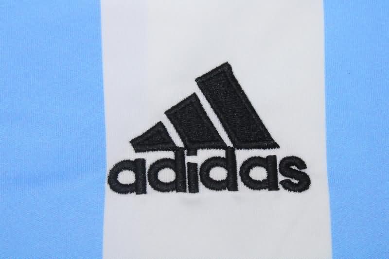 AAA(Thailand) Argentina 2006 Home Long Sleeve Retro Soccer Jersey