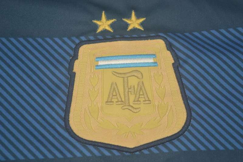 AAA(Thailand) Argentina 2014 Away Retro Soccer Jersey