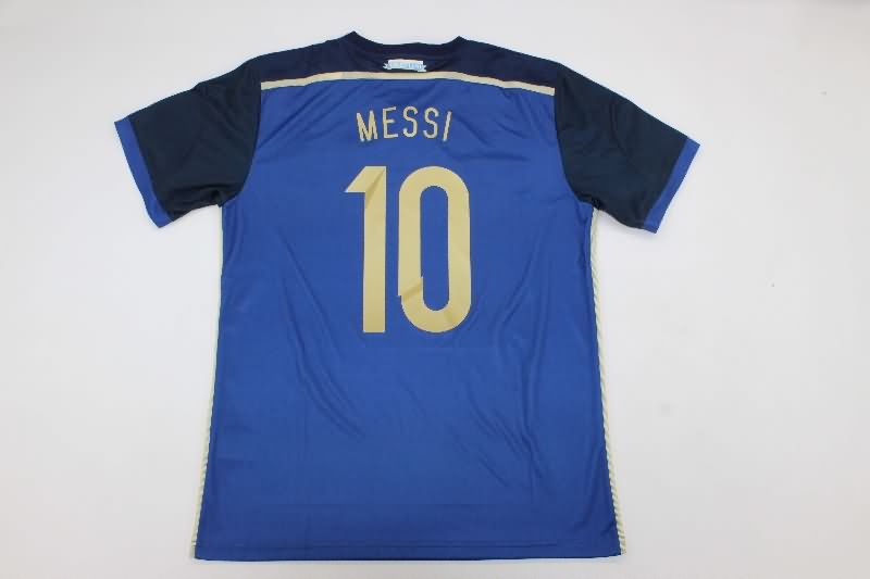AAA(Thailand) Argentina 2014 Away Retro Soccer Jersey