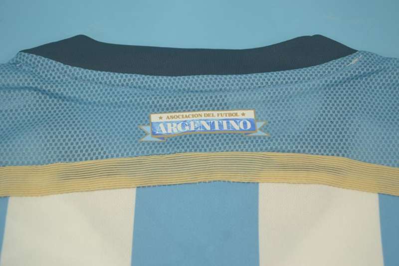 AAA(Thailand) Argentina 2014 Home Retro Soccer Jersey(Player)