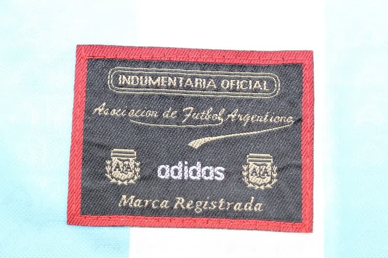 AAA(Thailand) Argentina 1996/97 Home Long Sleeve Retro Soccer Jersey