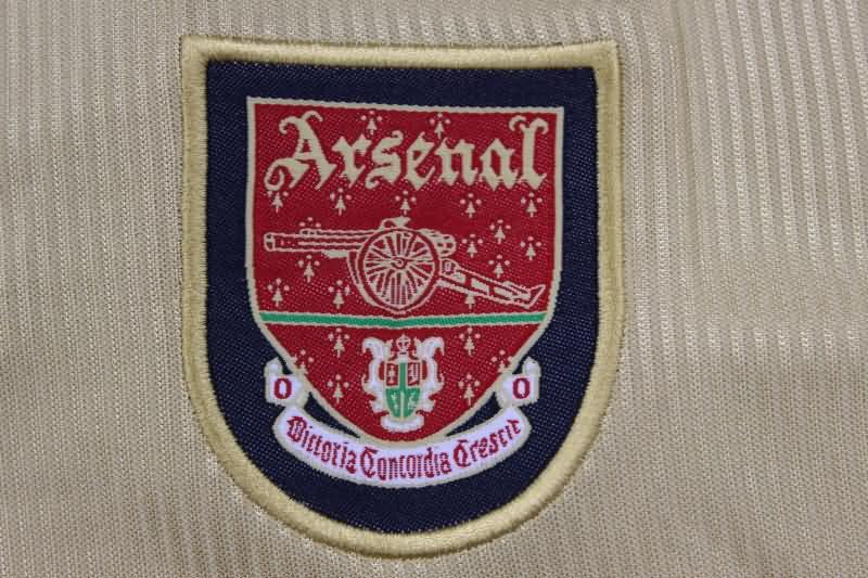 AAA(Thailand) Arsenal 2001/02 Away Long Sleeve Retro Soccer Jersey
