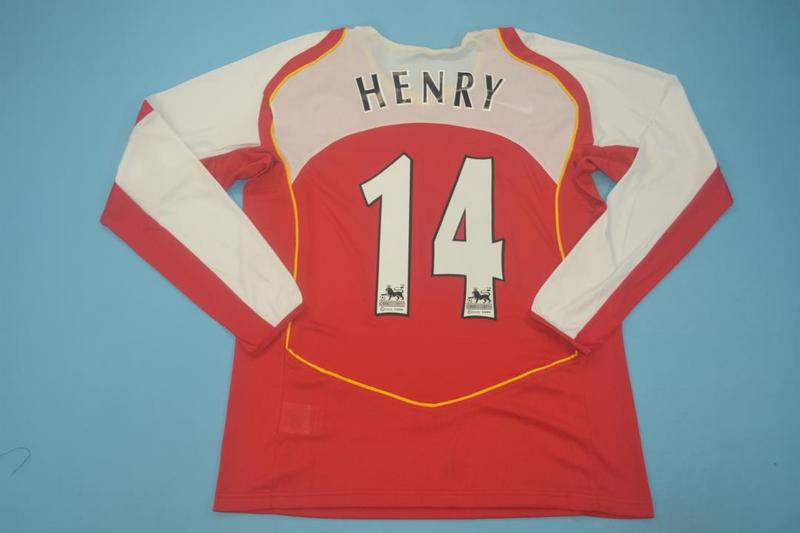 AAA(Thailand) Arsenal 2004/05 Home Retro Soccer Jersey(L/S)