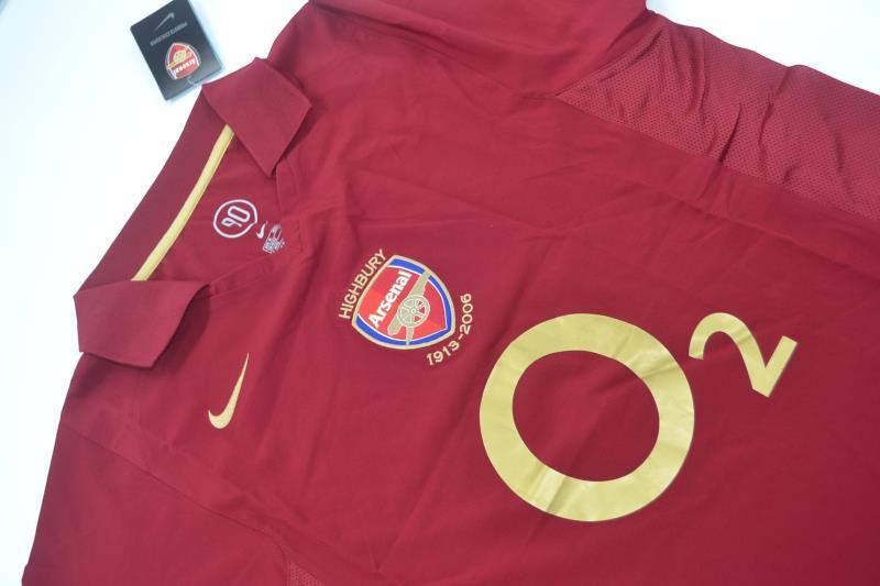 AAA(Thailand) Arsenal 2005/06 Home Retro Soccer Jersey