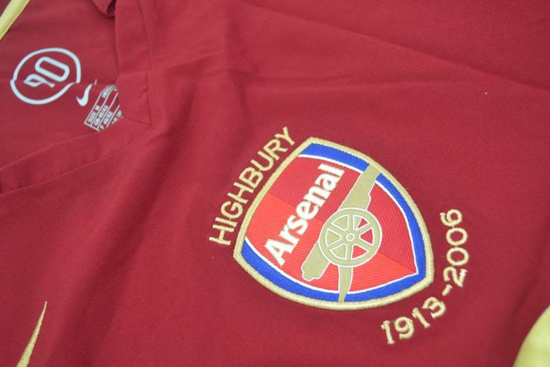 AAA(Thailand) Arsenal 2005/06 Home Retro Soccer Jersey