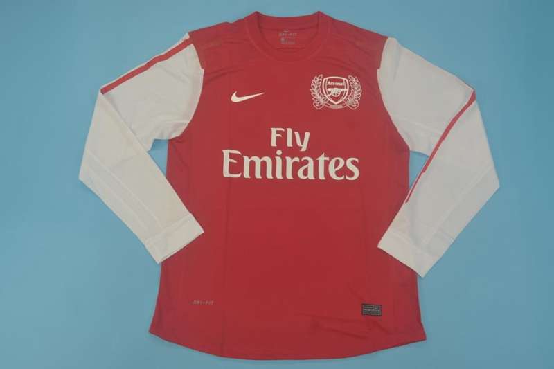 AAA(Thailand) Arsenal 2011/12 Home Retro Soccer Jersey(L/S)