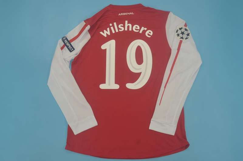 AAA(Thailand) Arsenal 2011/12 Home Retro Soccer Jersey(L/S)