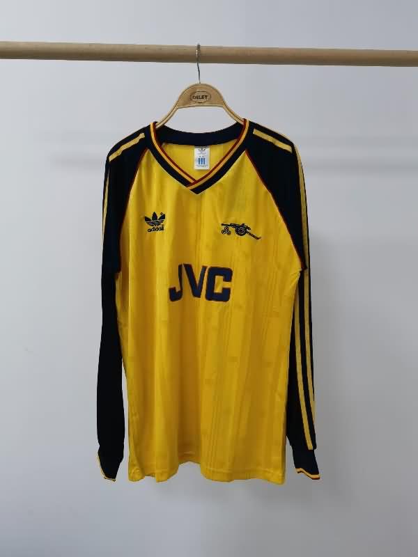 AAA(Thailand) Arsenal 1988/90 Away Long Sleeve Retro Soccer Jersey