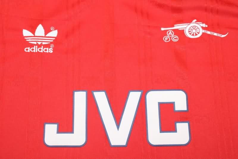 AAA(Thailand) Arsenal 1988/90 Home Long Sleeve Retro Soccer Jersey