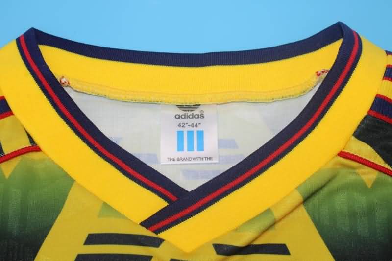 AAA(Thailand) Arsenal 1991/93 Away Long Slevee Retro Soccer Jersey