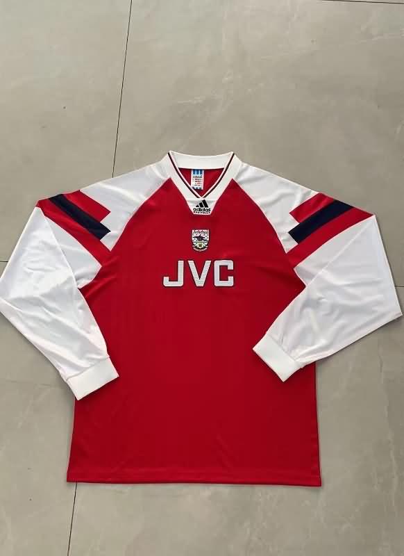AAA(Thailand) Arsenal 1992/94 Home Retro Long Sleeve Soccer Jersey