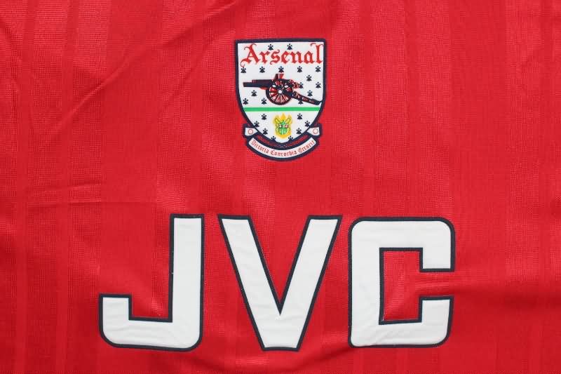 AAA(Thailand) Arsenal 1992/94 Home Retro Long Sleeve Soccer Jersey
