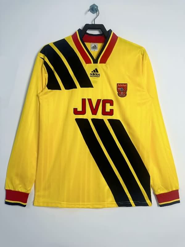 AAA(Thailand) Arsenal 1993/94 Away Retro Long Sleeve Soccer Jersey