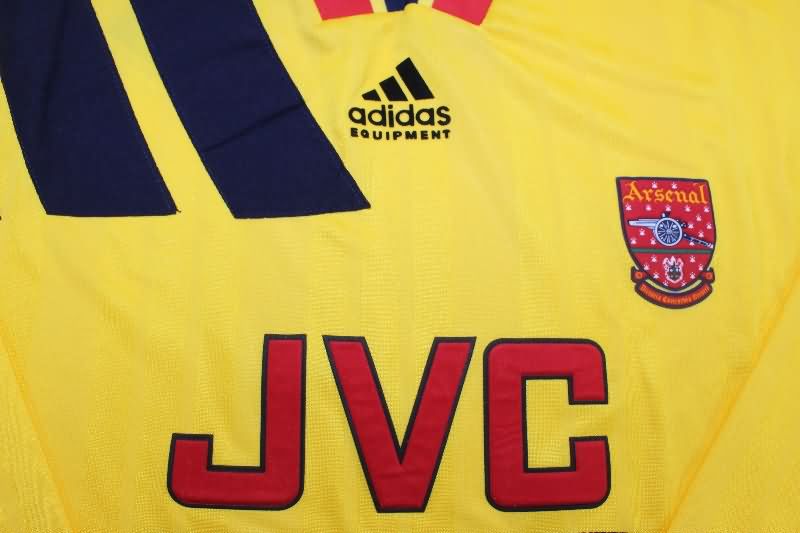 AAA(Thailand) Arsenal 1993/94 Away Retro Long Sleeve Soccer Jersey