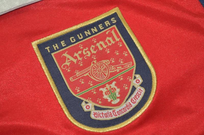 AAA(Thailand) Arsenal 1998/99 Home Retro Soccer Jersey(L/S)