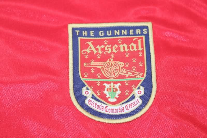AAA(Thailand) Arsenal 1999/00 Home Long Sleeve Retro Soccer Jersey