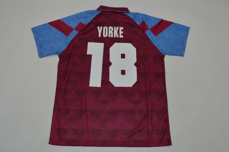 AAA(Thailand) Aston Villa 1990/92 Home Retro Soccer Jersey