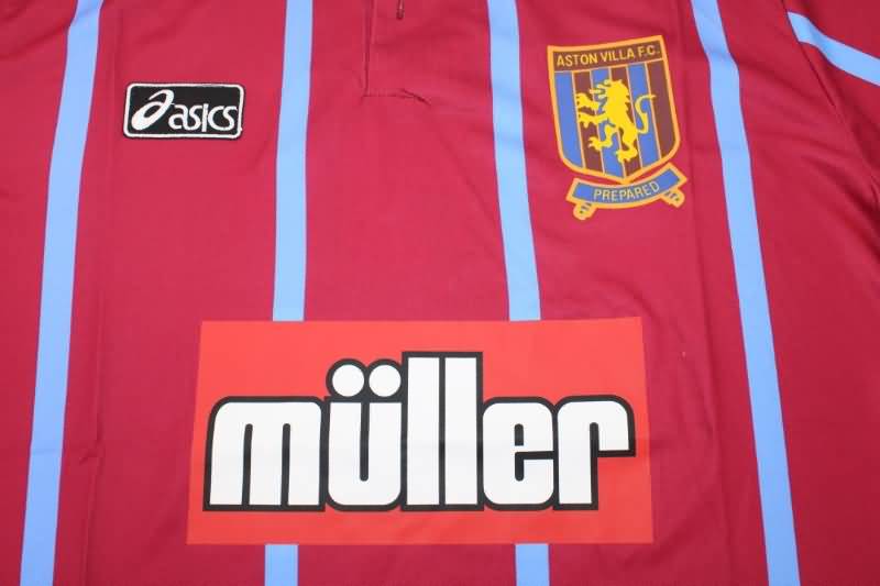 AAA(Thailand) Aston Villa 1993/95 Home Retro Soccer Jersey