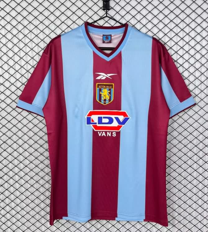 AAA(Thailand) Aston Villa 1999/00 Home Retro Soccer Jersey AAA(Thailand) Aston Villa 1999/00 Home Retro Soccer Jersey