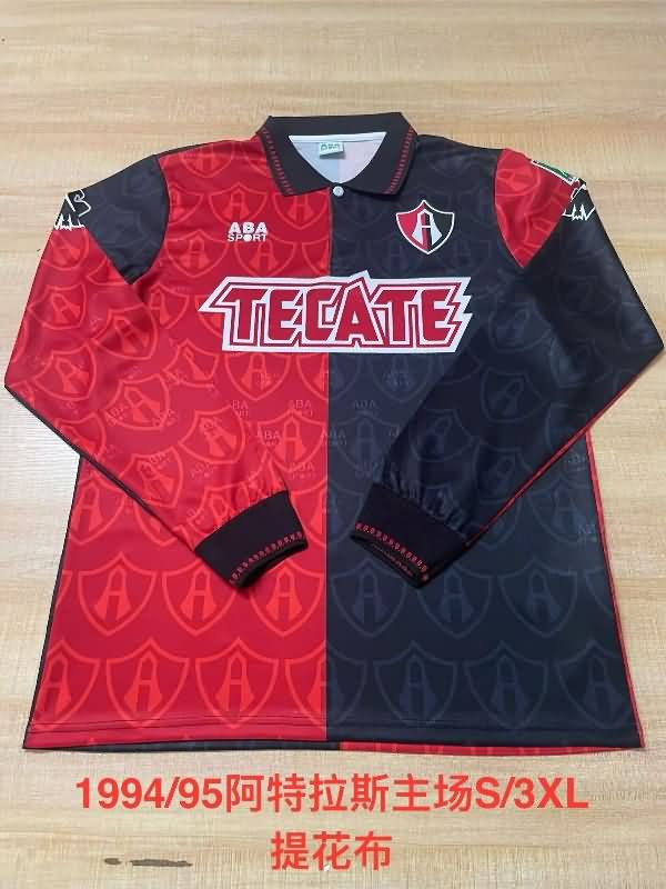 AAA(Thailand) Atlas 1994/95 Home Retro Long Sleeve Soccer Jersey