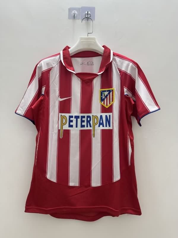 AAA(Thailand) Atletico Madrid 2003/04 Home Retro Soccer Jersey