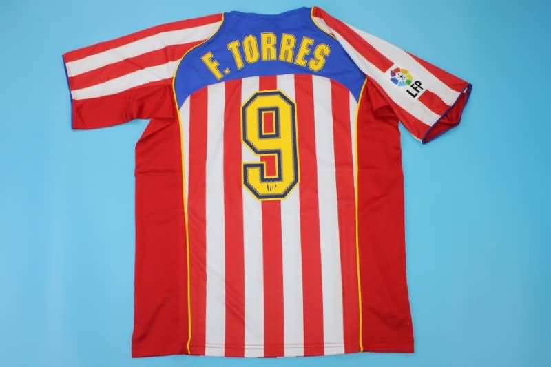 AAA(Thailand) Atletico Madrid 2004/05 Home Retro Soccer Jersey