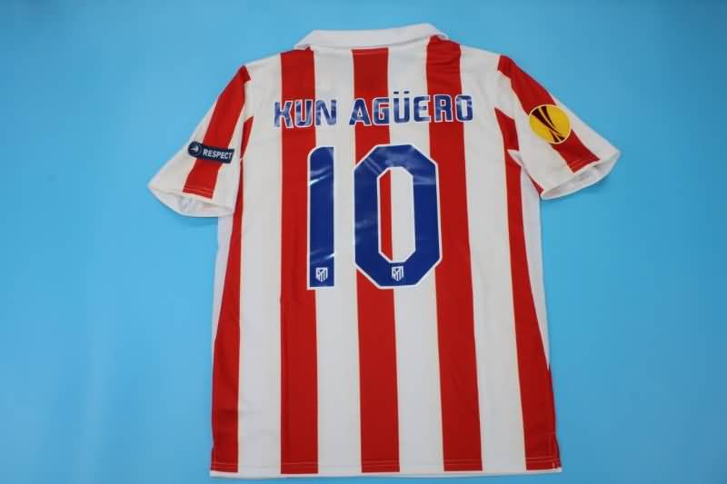 AAA(Thailand) Atletico Madrid 2010/11 Home Retro Soccer Jersey