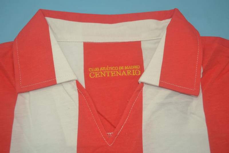 AAA(Thailand) Atletico Madrid 2003 Centenary Home Retro Soccer Jersey