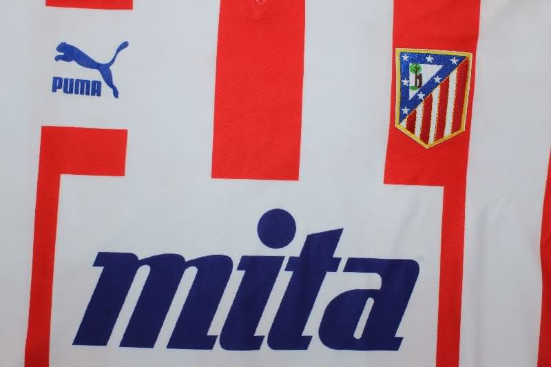 AAA(Thailand) Atletico Madrid 1987/89 Home Retro Soccer Jersey