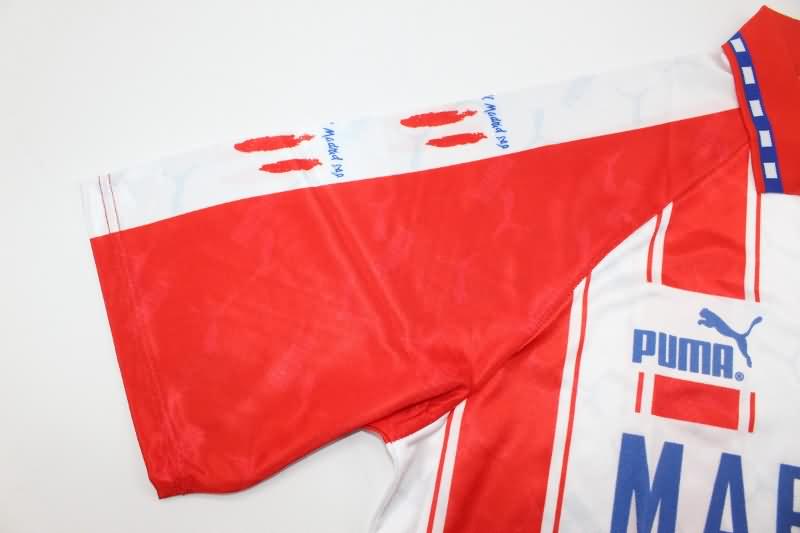 AAA(Thailand) Atletico Madrid 1994/95 Home Retro Soccer Jersey