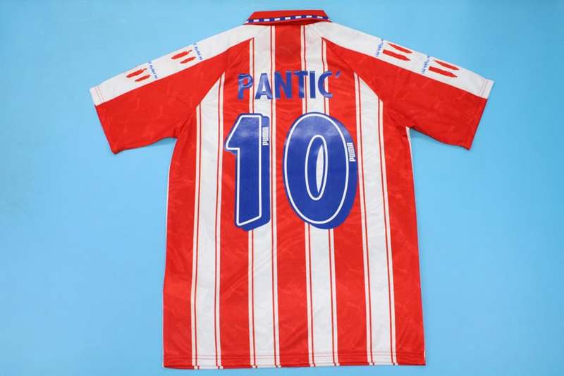 AAA(Thailand) Atletico Madrid 1994/95 Home Retro Soccer Jersey