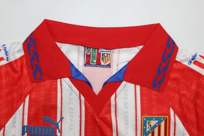 AAA(Thailand) Atletico Madrid 1995/96 Home Retro Soccer Jersey